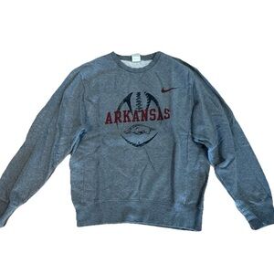 Nike Arkansas Razorbacks Football Sweatshirt Men’s S Gray